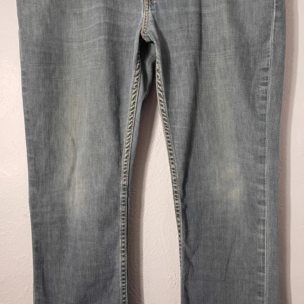 Levis 511 Jeans Mens 38x30 Blue Denim Slim Straight‎ Fit Light Wash Denim Faded